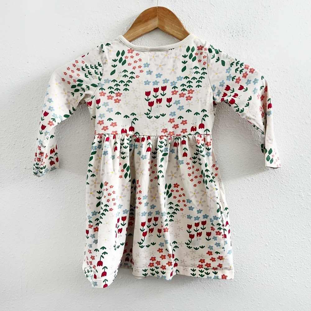 HANNA ANDERSSON Mellow Meadow Floral Dress Size 3T - Picture 2 of 7